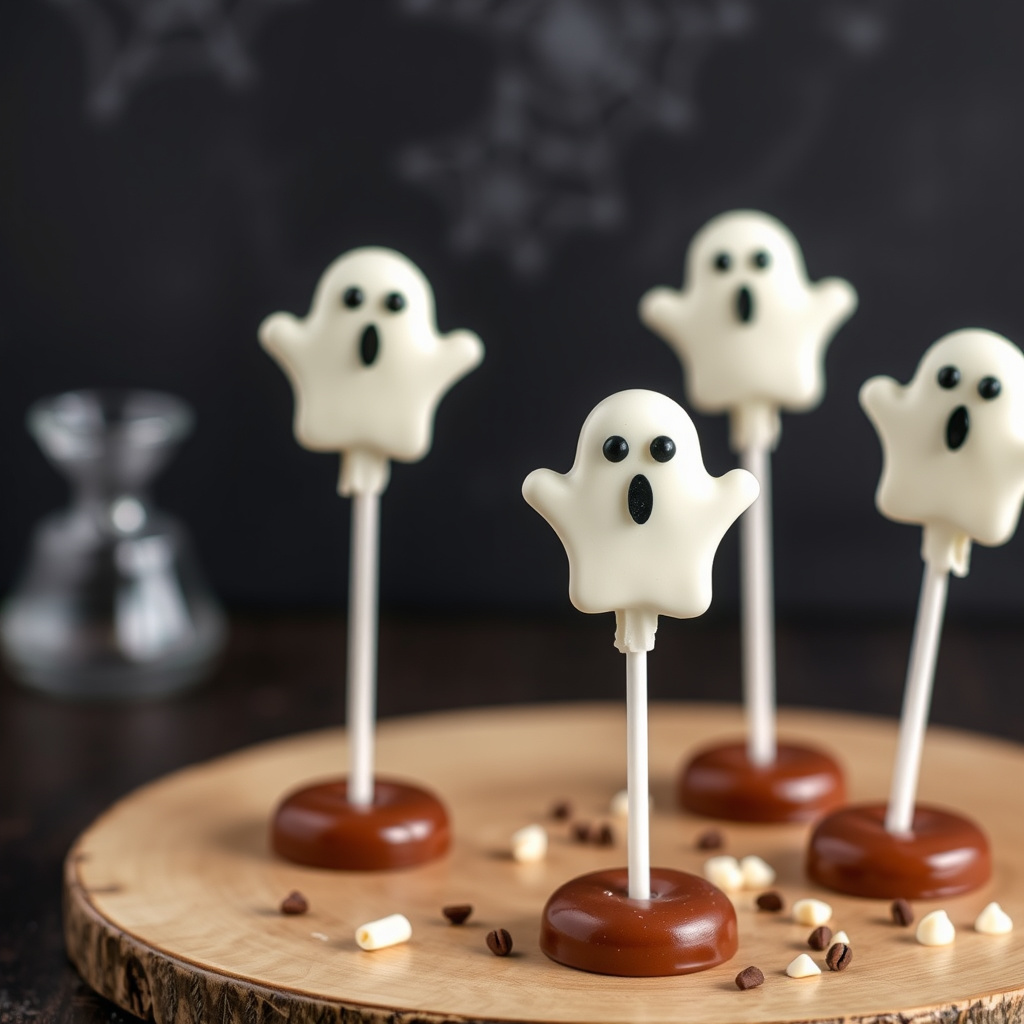 Spøkelseslollipop-invitasjoner