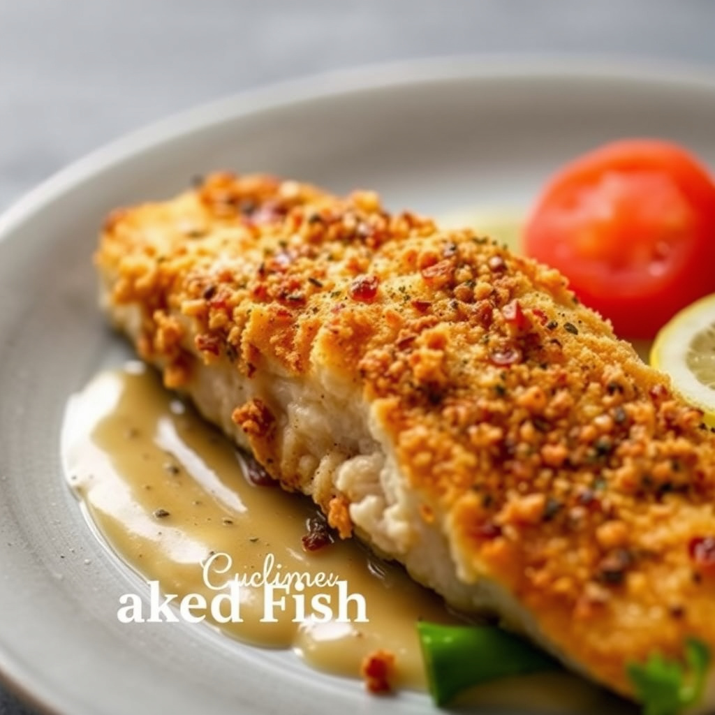 Sprø bakt fisk