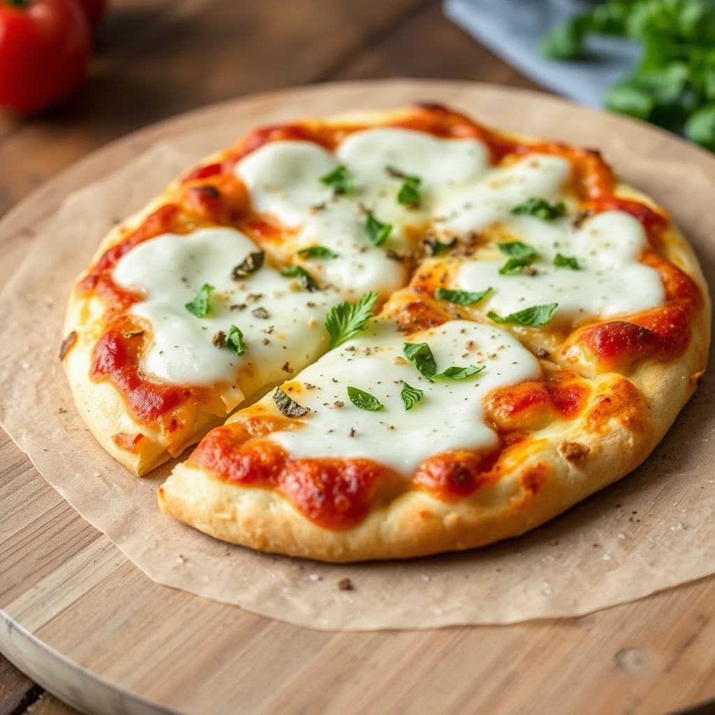 Sprø hvit pizza