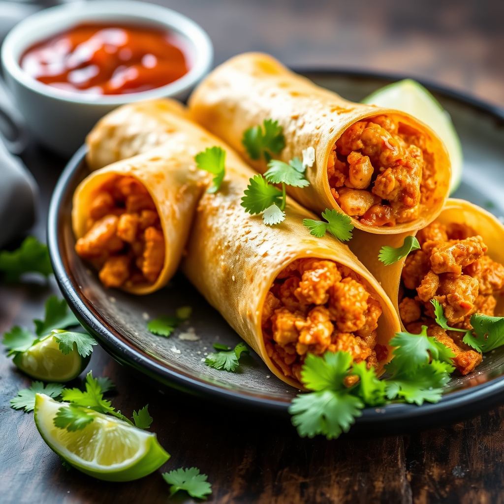 Sprø kyllingtaquitos