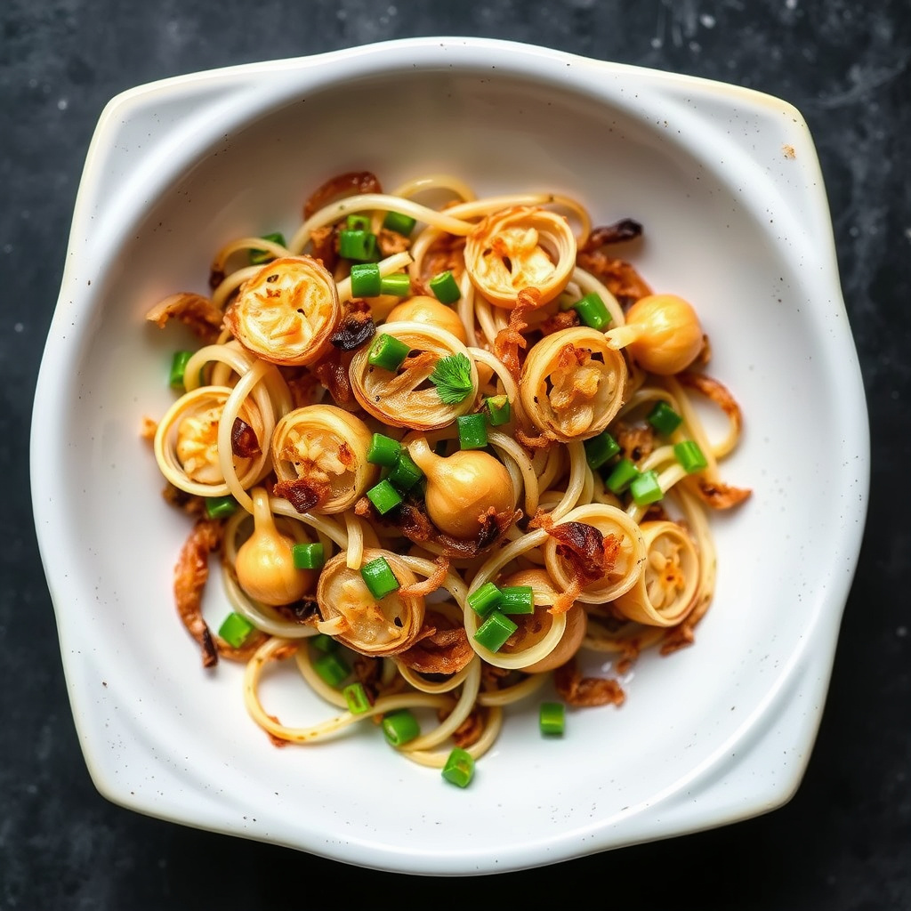 Sprøstekte sjalottløk