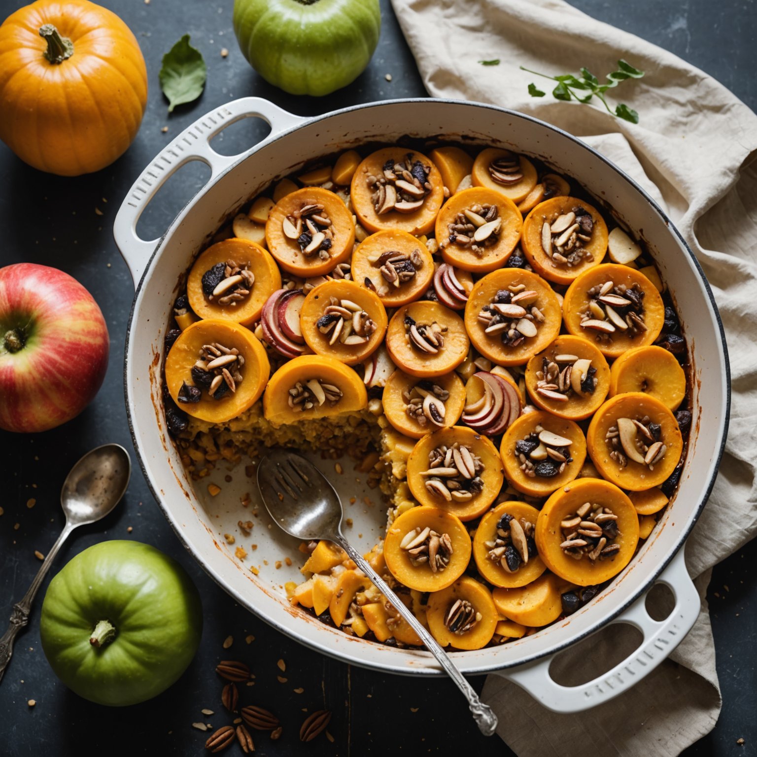 Squash- og eplegrateng