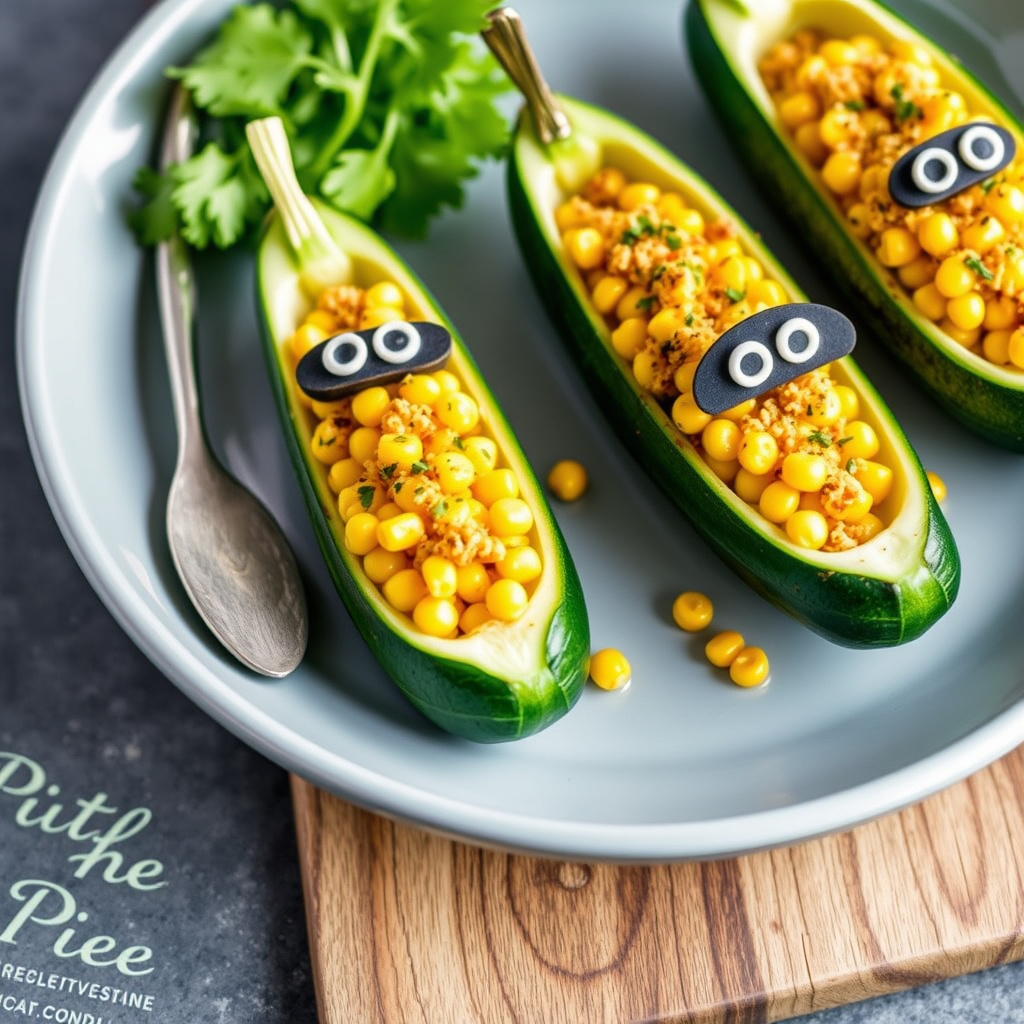 Squash- og maispiratskip med bacon