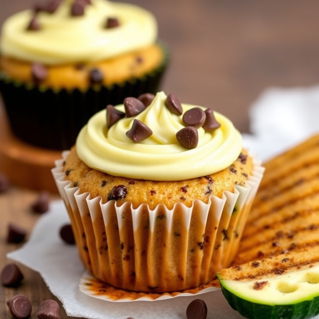 Squash-sjokoladekake i muffinsform