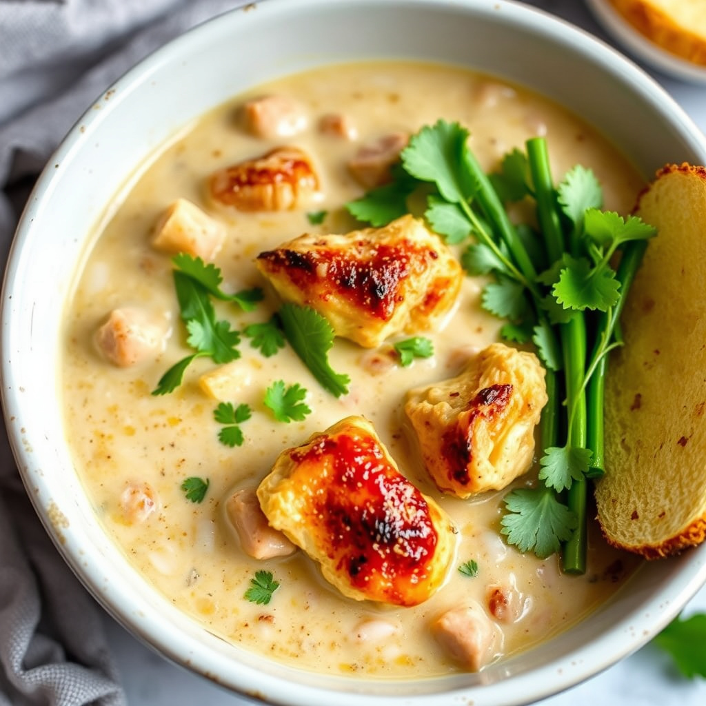 Stekt kylling med hvit chili