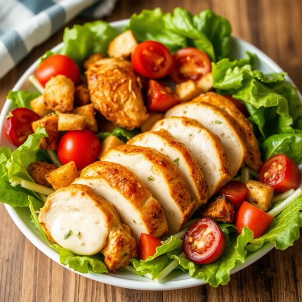 Stekt kyllingsalat