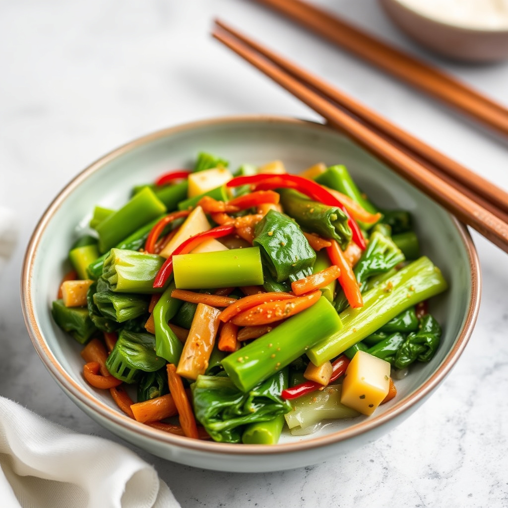 Stekt pak choi