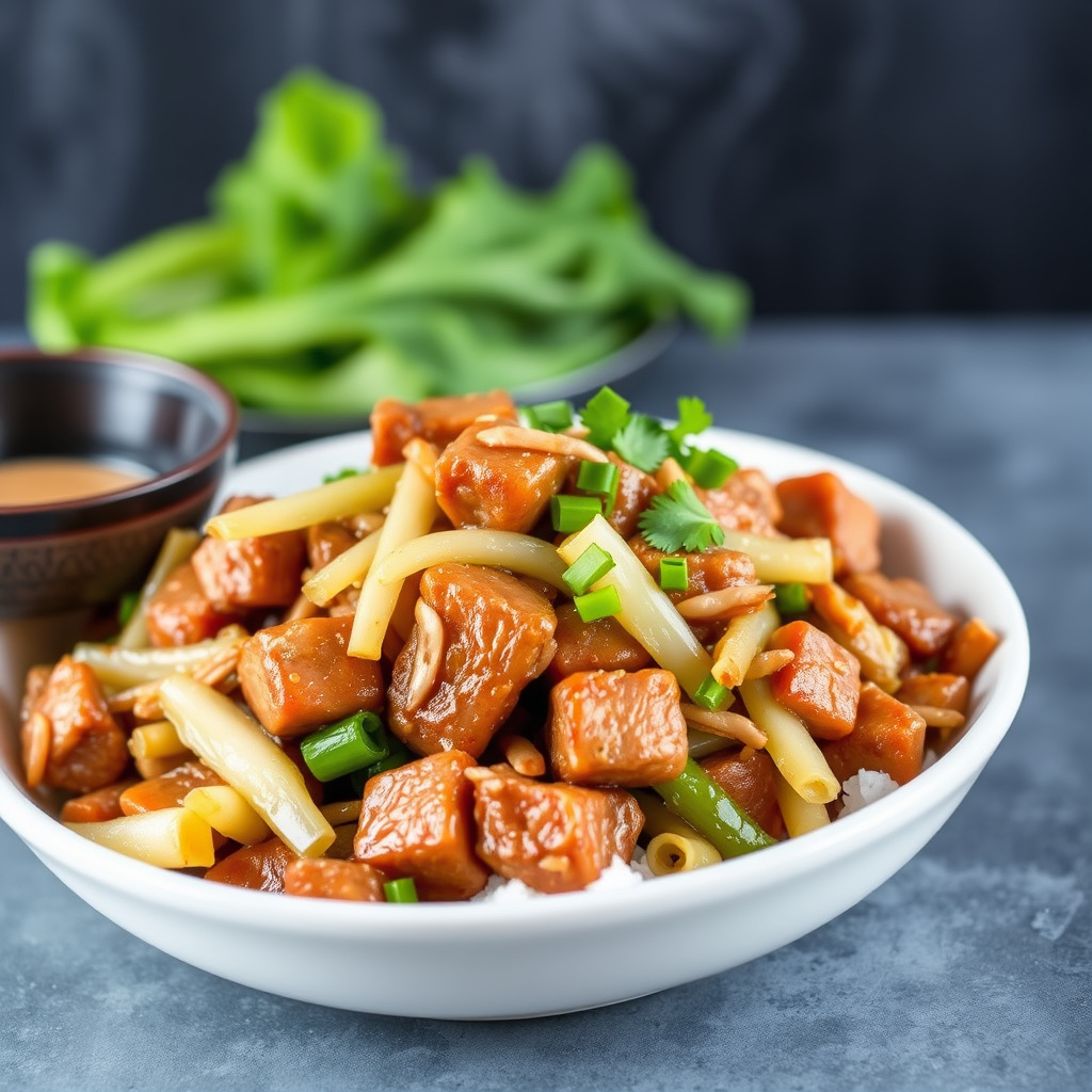 Stekt svinekjøtt med kinakål