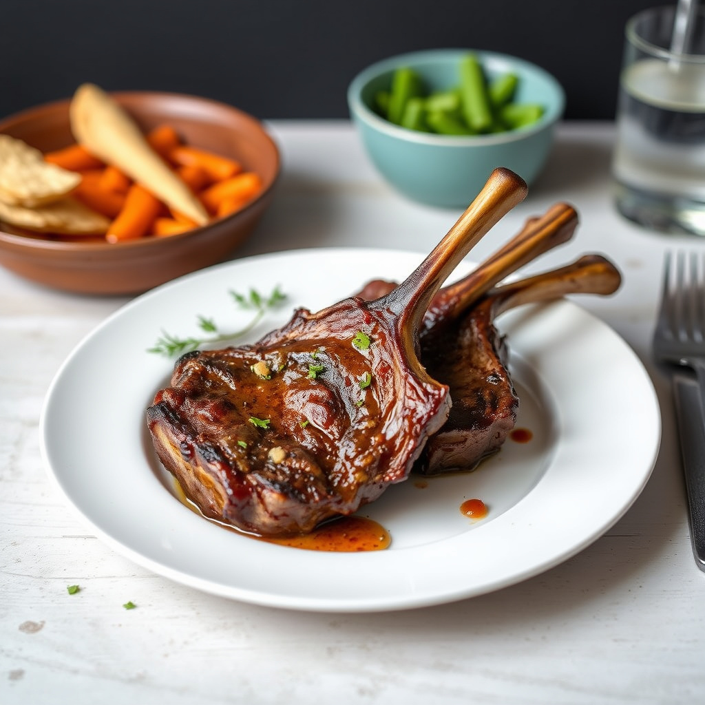 Stekte lammekoteletter med harissa