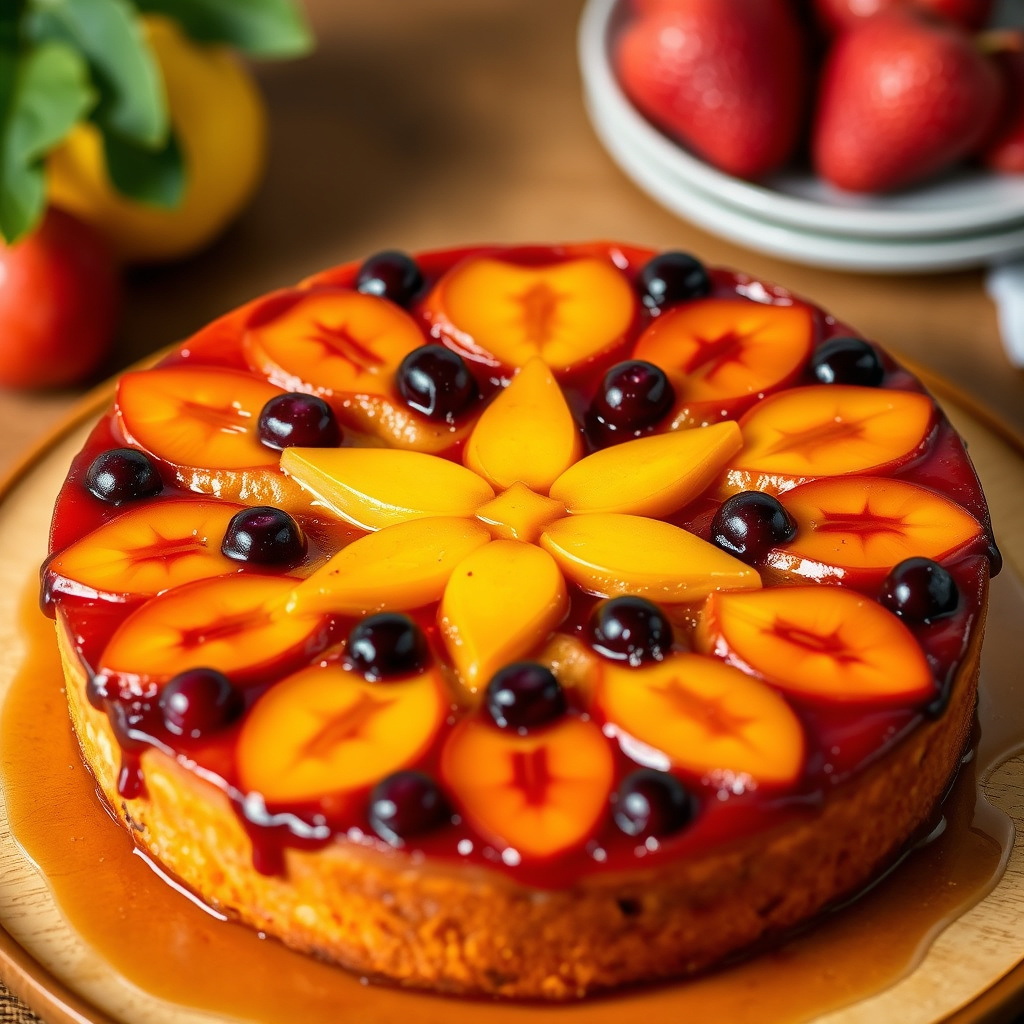 Stjernefrukt oppnedkake