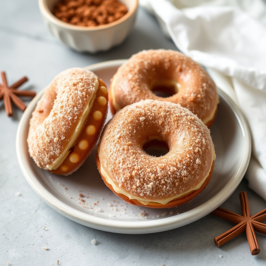 Sukker- og krydderdoughnuts