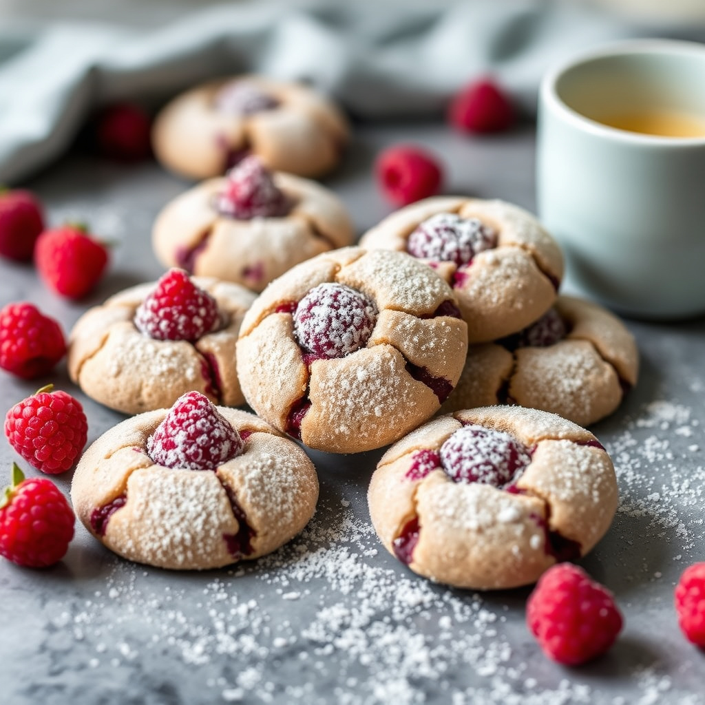 Sukrede svartbringebærte-kjeks