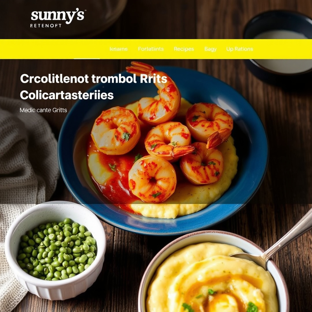 Sunneys cajunbakte reker og grits