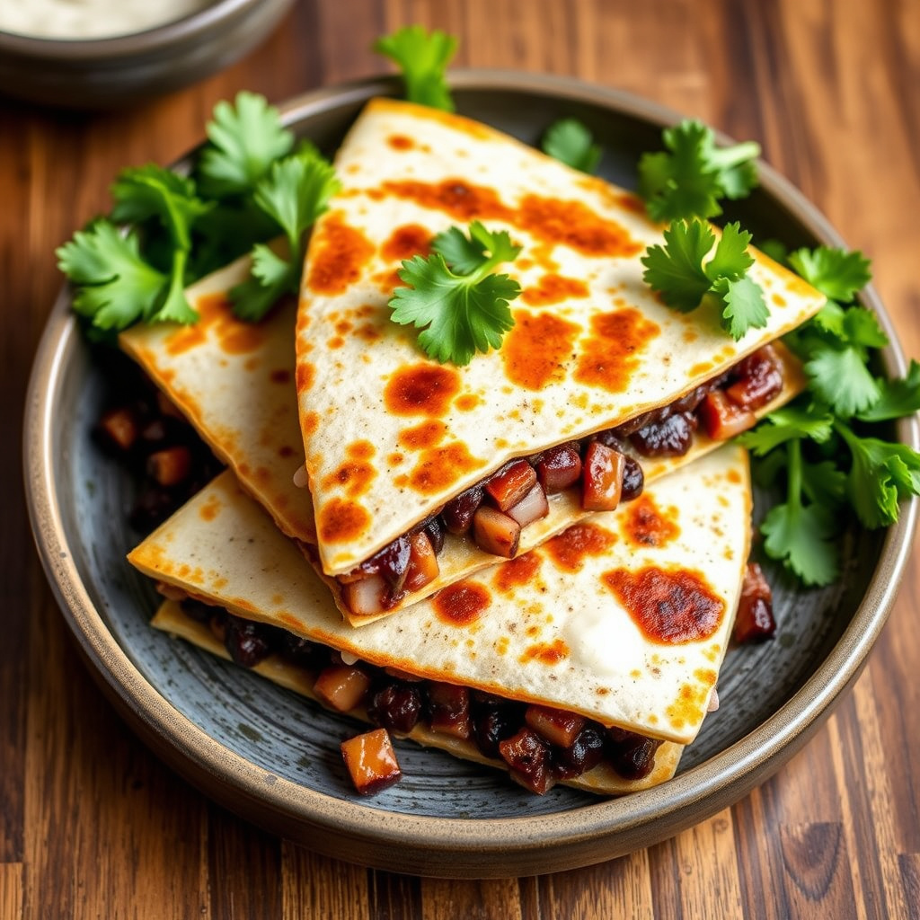 Svart bønnequesadilla
