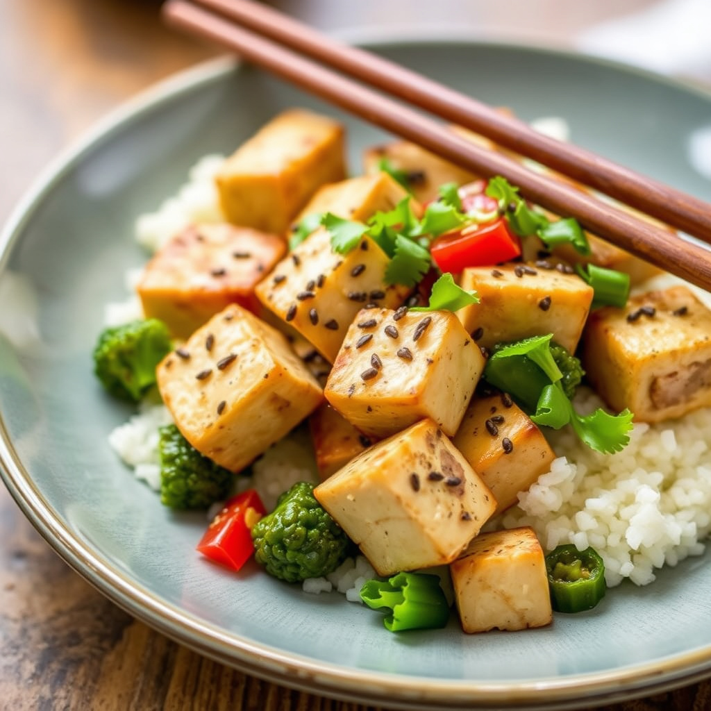 Svart pepper tofu