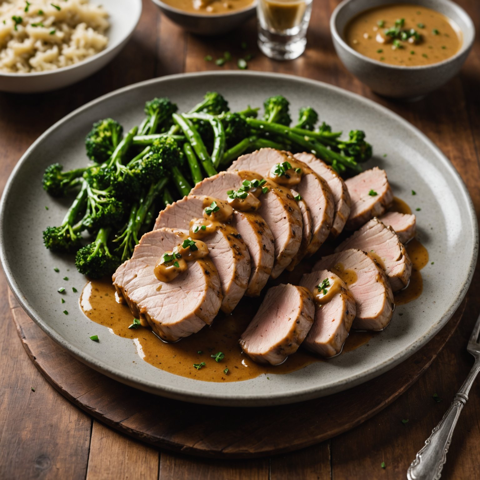 Svinefilet med Dijon- og Marsalasaus