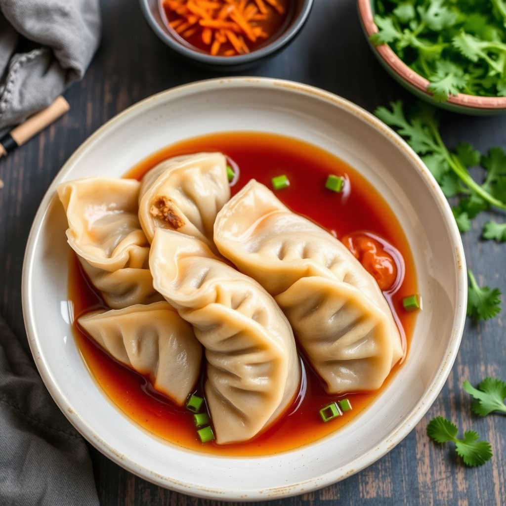 Svinekjøtt- og ingefærpotstickers