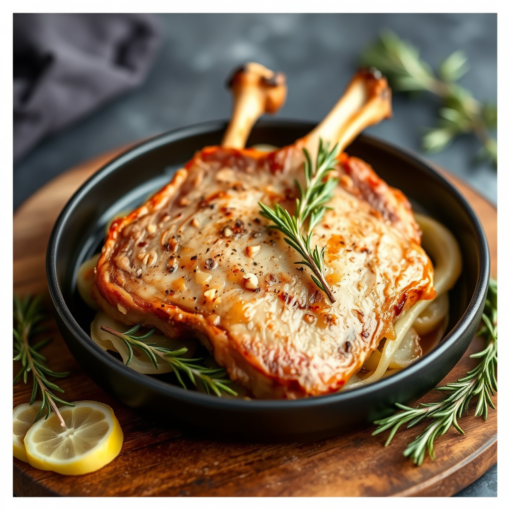 Svinekjøttkotelett med fennikel og rosmarin