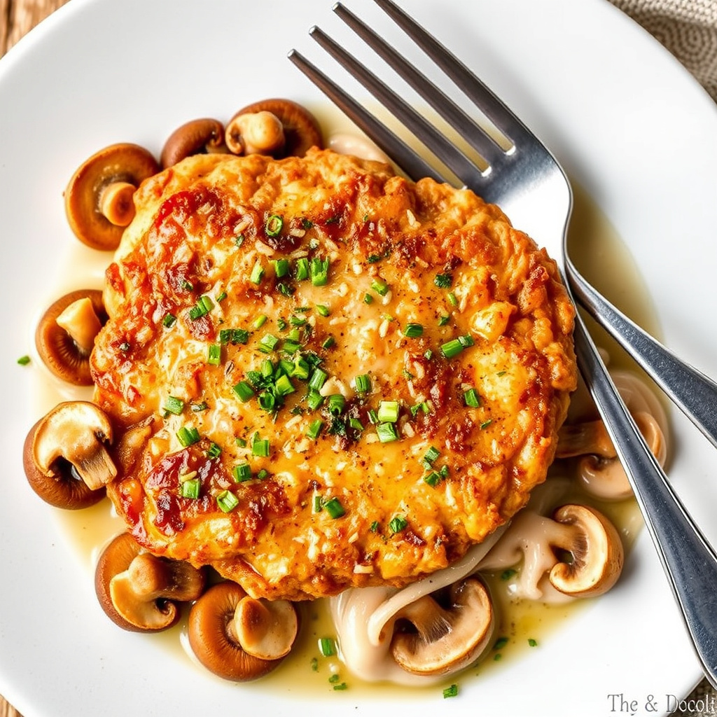 Svinekjøttskav med kantarellsopper