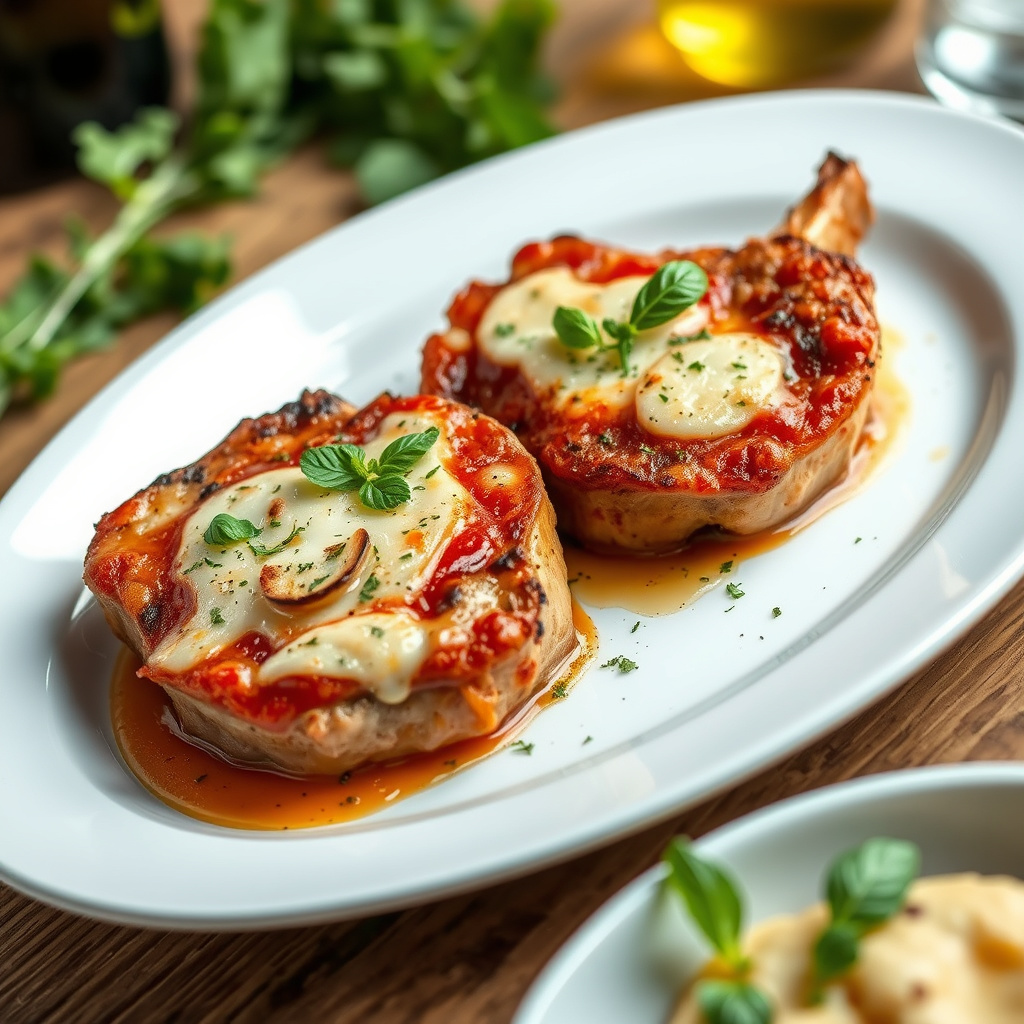 Svinekoteletter Pizzaiola