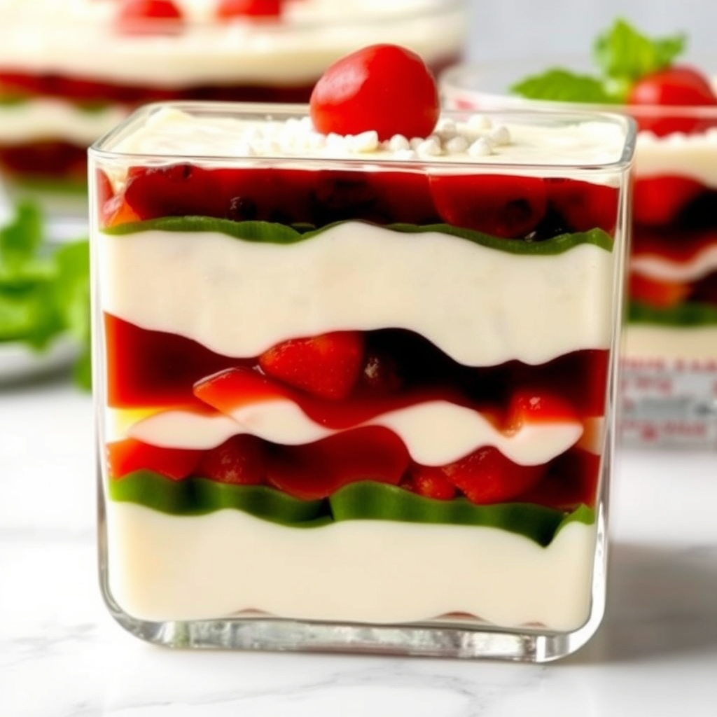 Syv-lags gelatin-salat