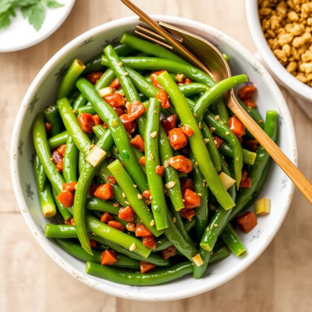 Szechuan grønne bønner