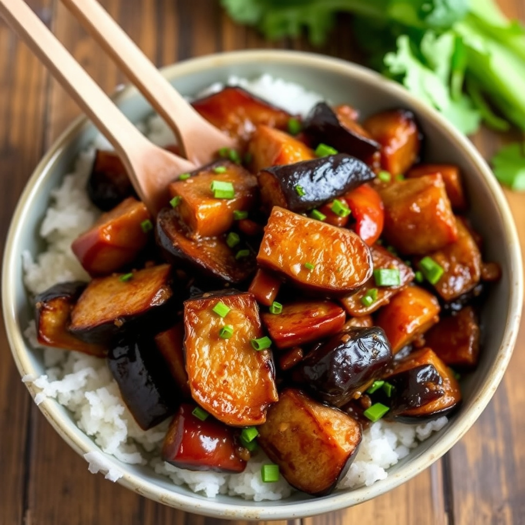 Szechwan auberginewok