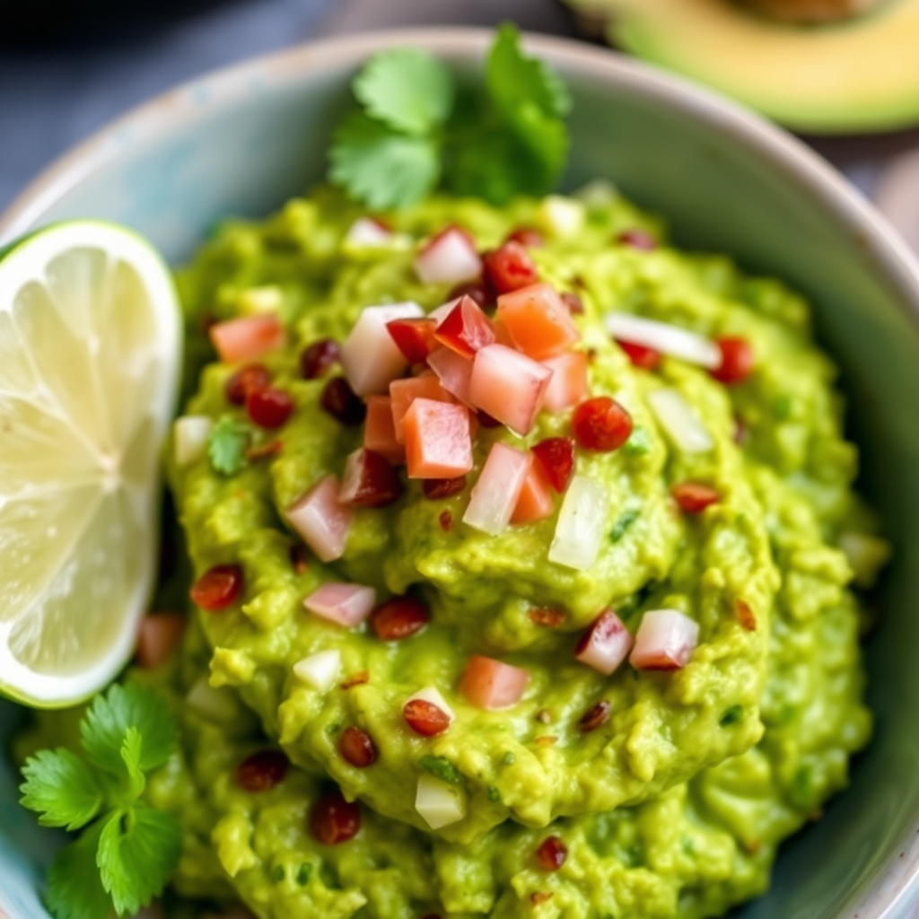 Tangy grønn guacamole