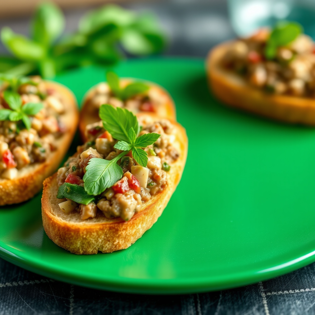 Tapenade crostini