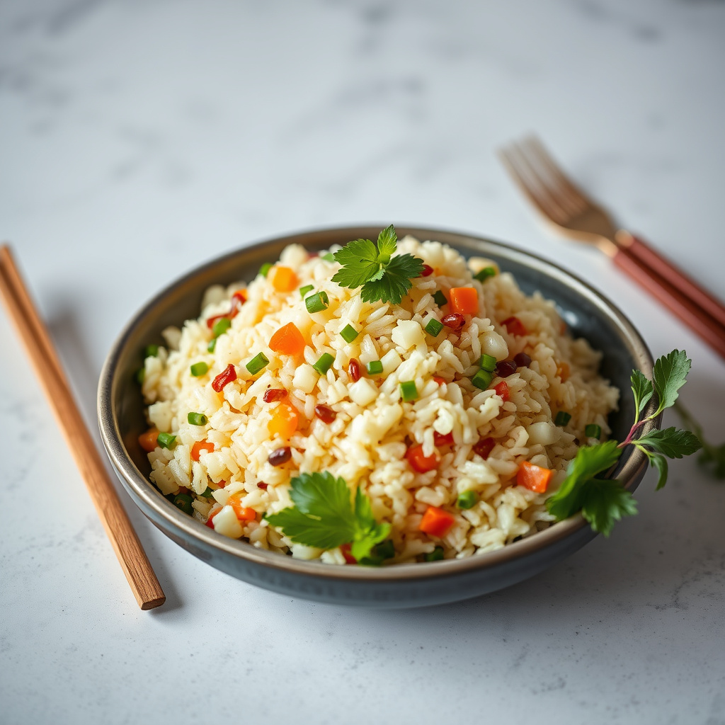 Tapiokapilaf med taro og peanøtter