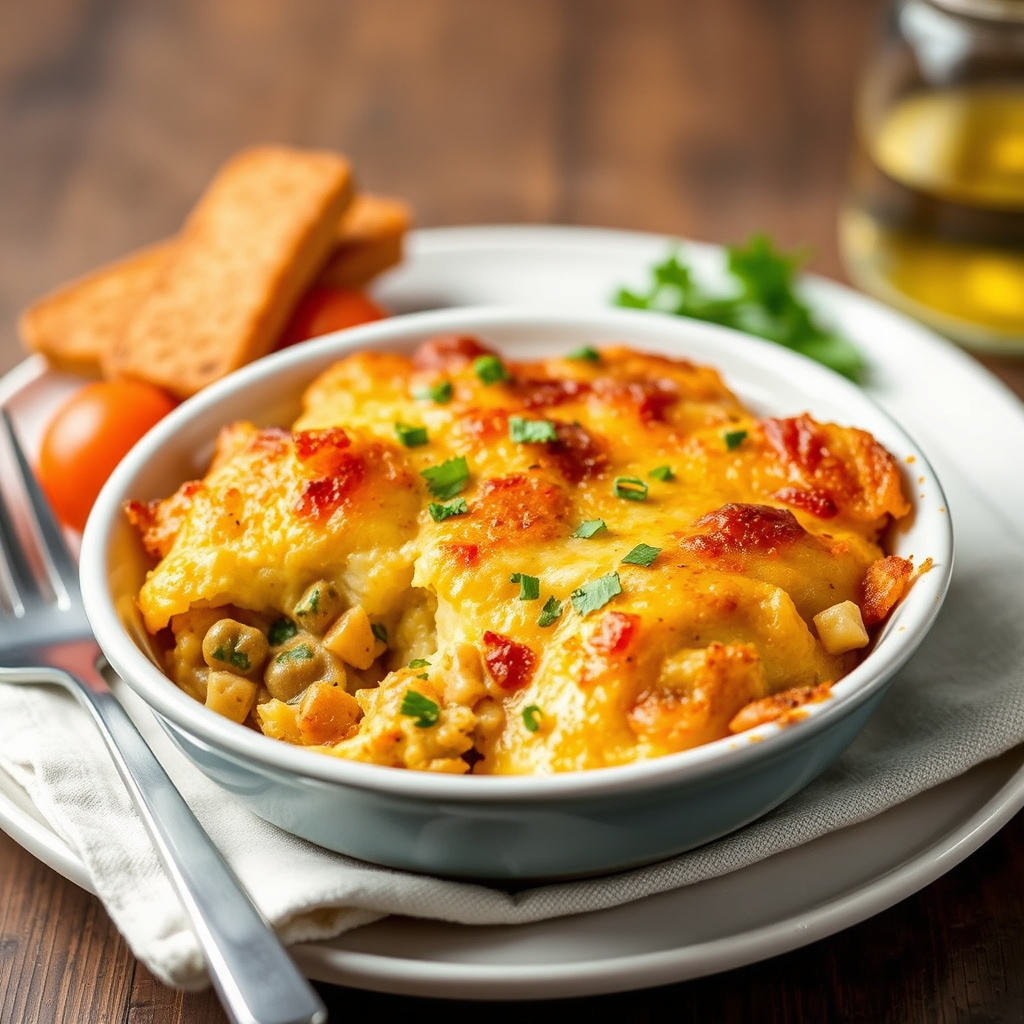 Kremet kjøttdeiggrateng med tater tots