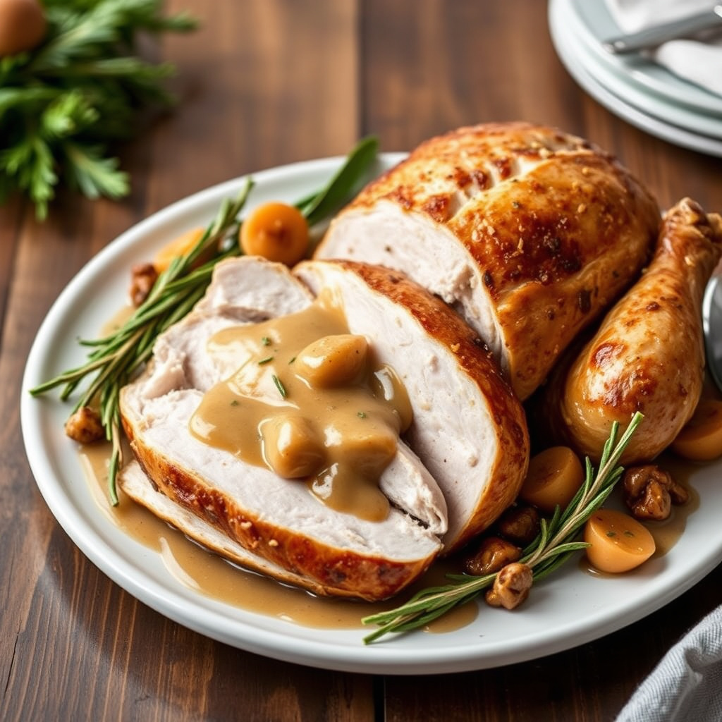 Ted Allens dekonstruerte julekalkun med salviesaus