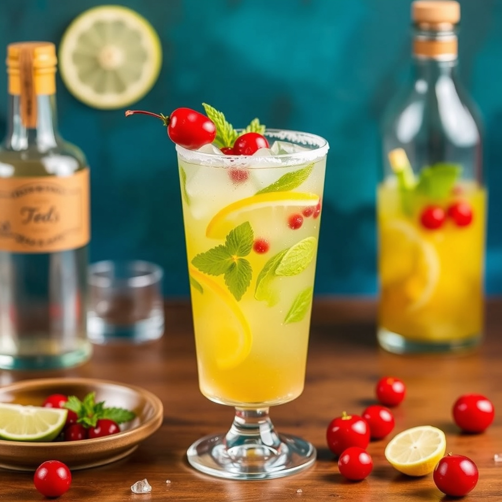 Mintet hvit sangria med melon