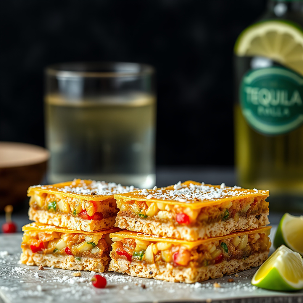 Kremete tequila-barer med lime og pinjekjerner