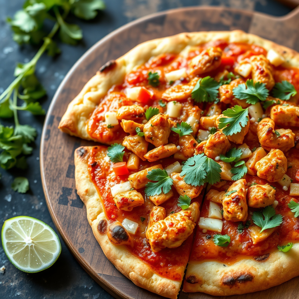 Thailandsk kyllingpizza