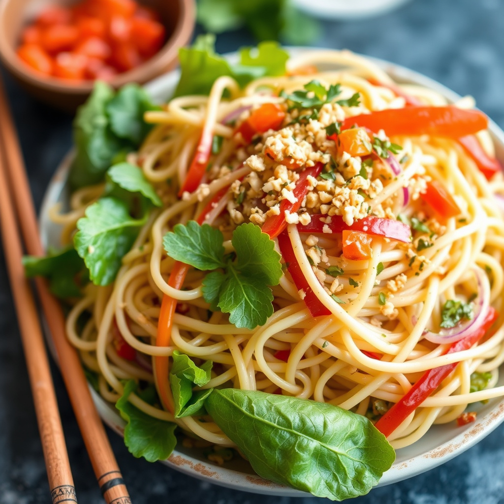 Thailandsk nudelsalat