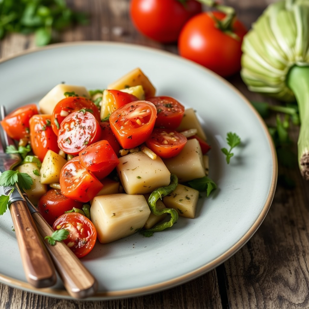 Tomater og artisjokker Oreganata