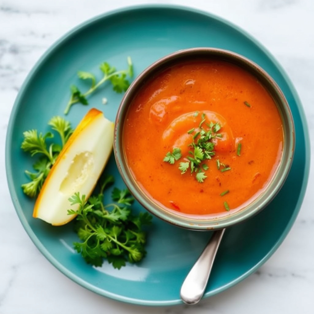 Tomatsuppe med fennikel og gremolata