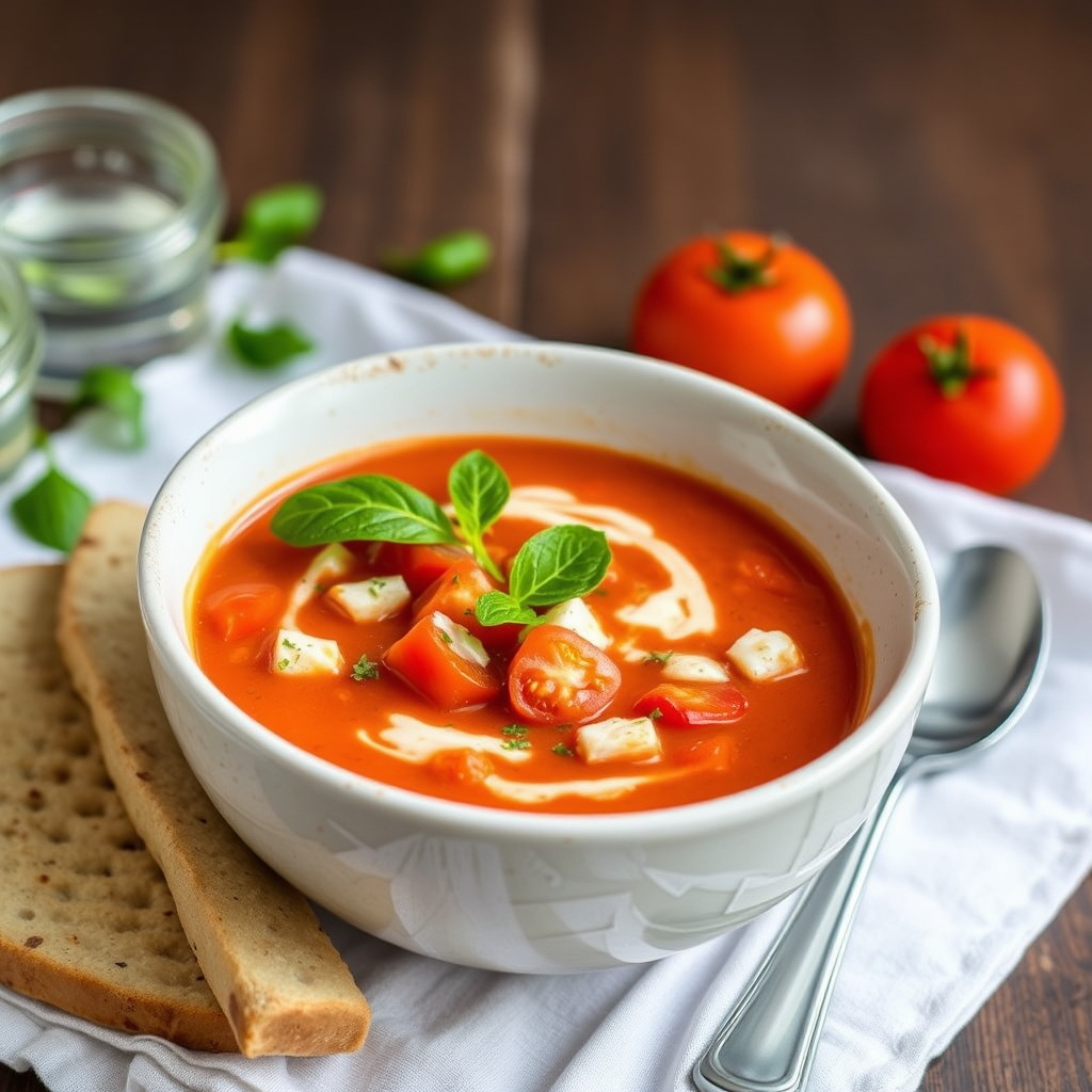 Tomatsuppe med Gorgonzola