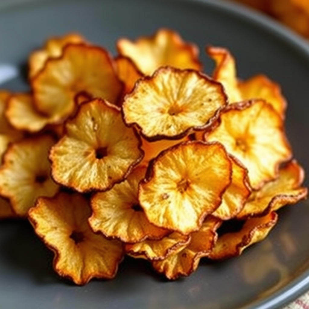 Tørkede eplechips
