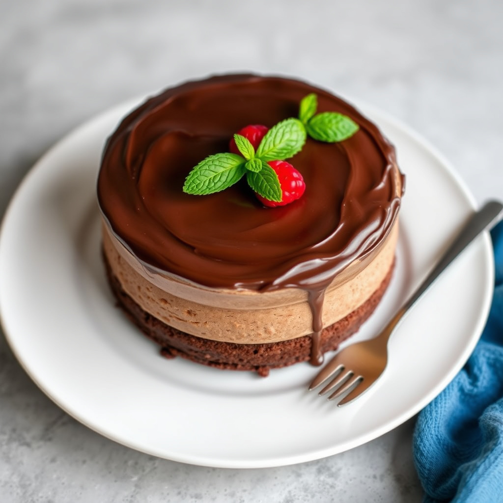 Torta Divina (sjokolademoussekake med likør)