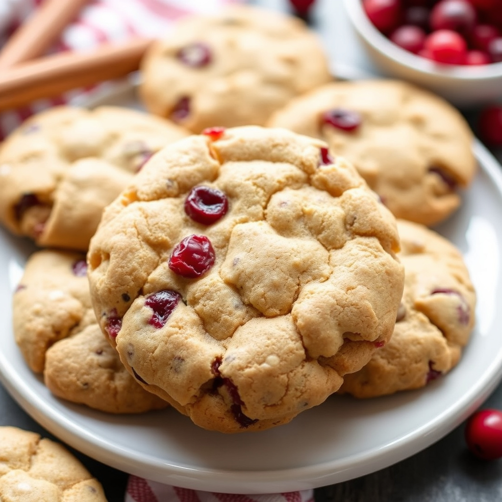 Tranebær- og kanelkjeks