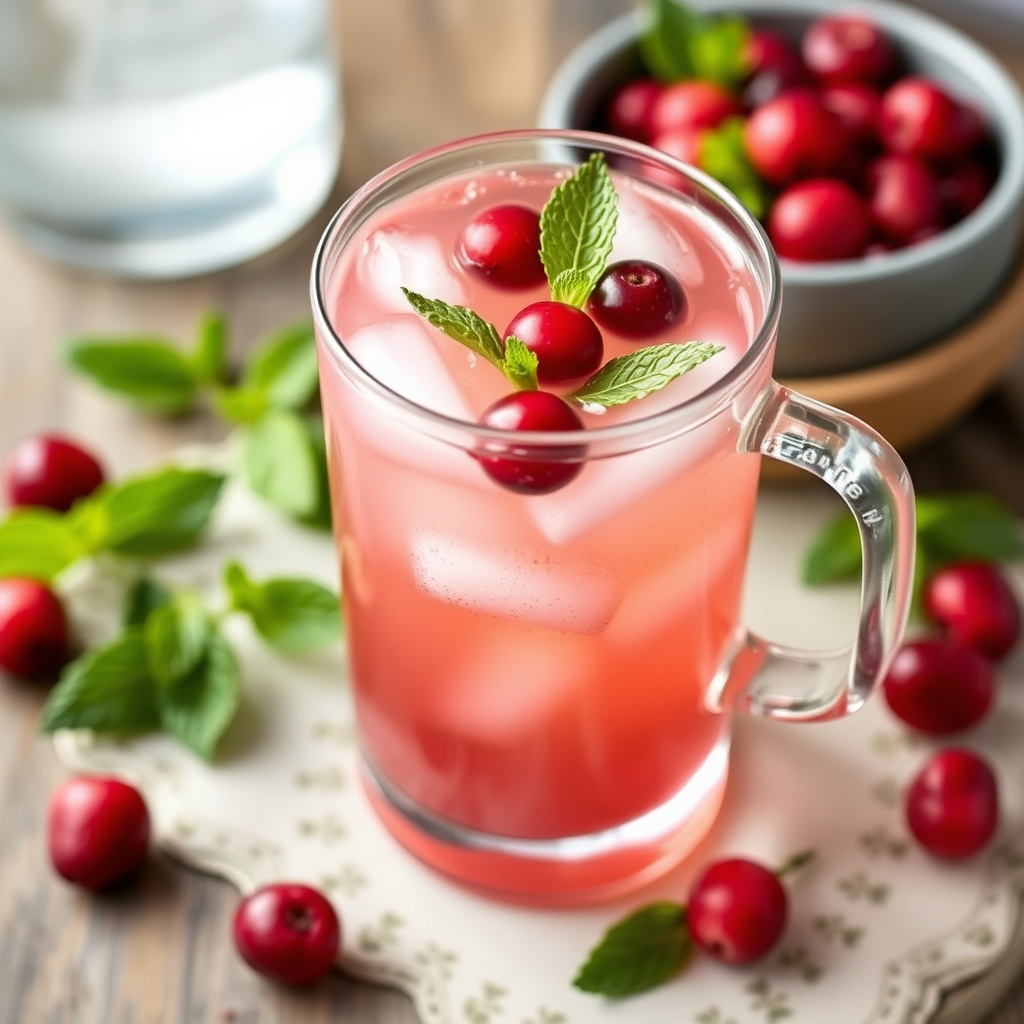 Tranebær- og myntete