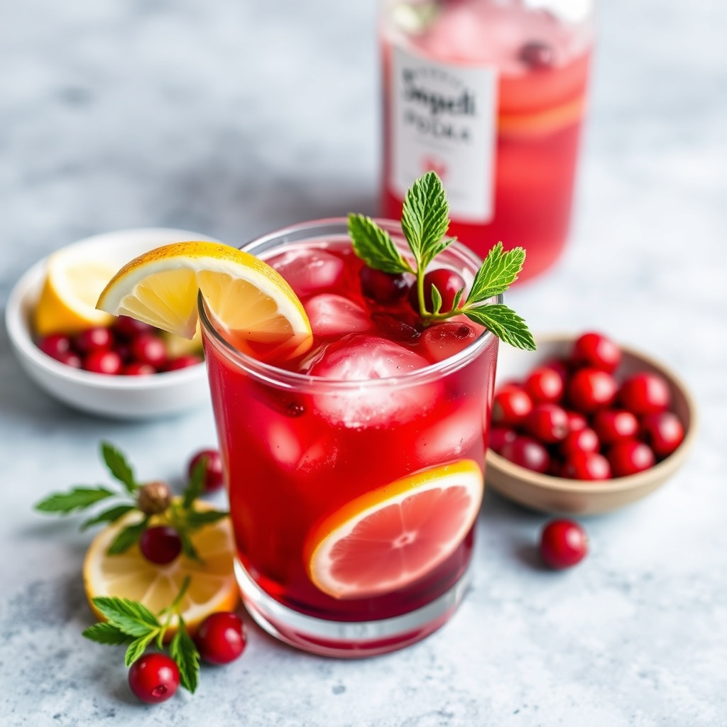 Tranebær-Vodka-Punsj