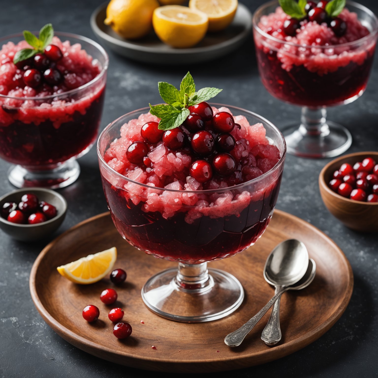 Tranebærgranita