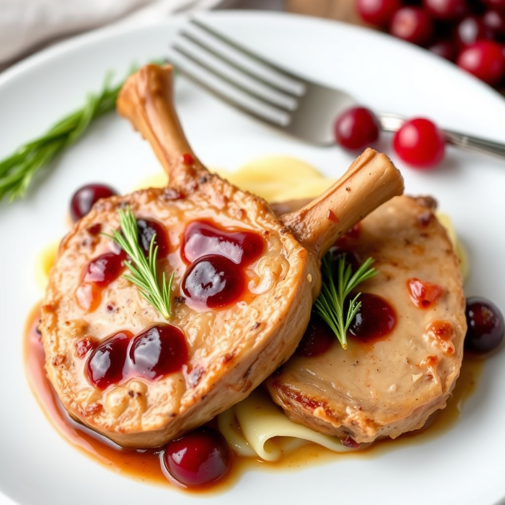 Tranebærsvinekoteletter II