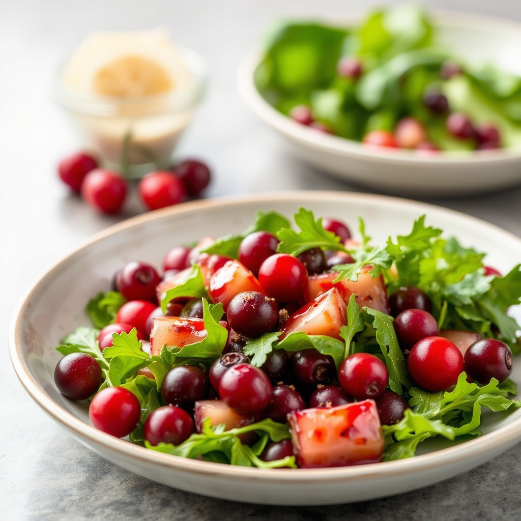 Tranebærvinaigrette med lønnesirup