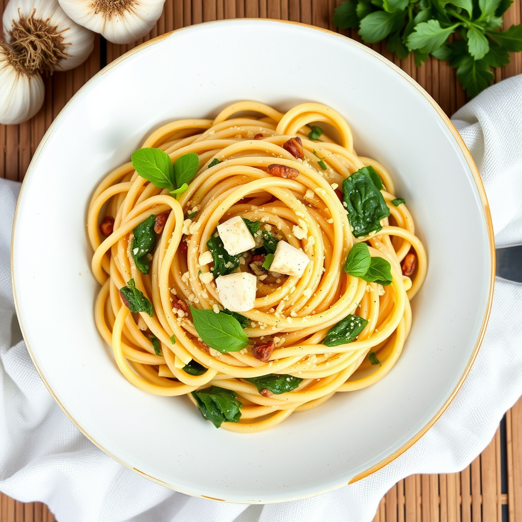 Tre hvitløkpasta