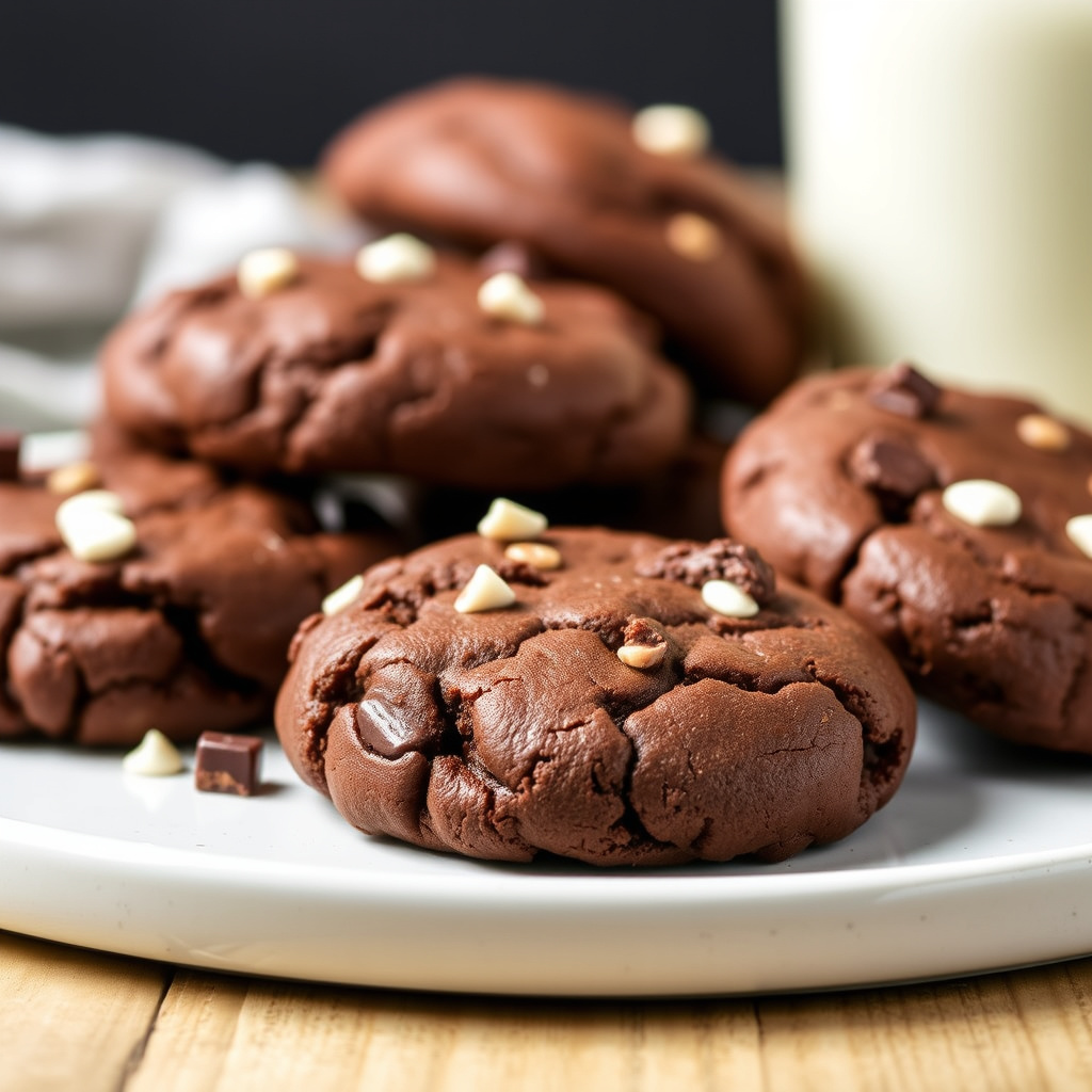 Trefargede sjokoladekjeks