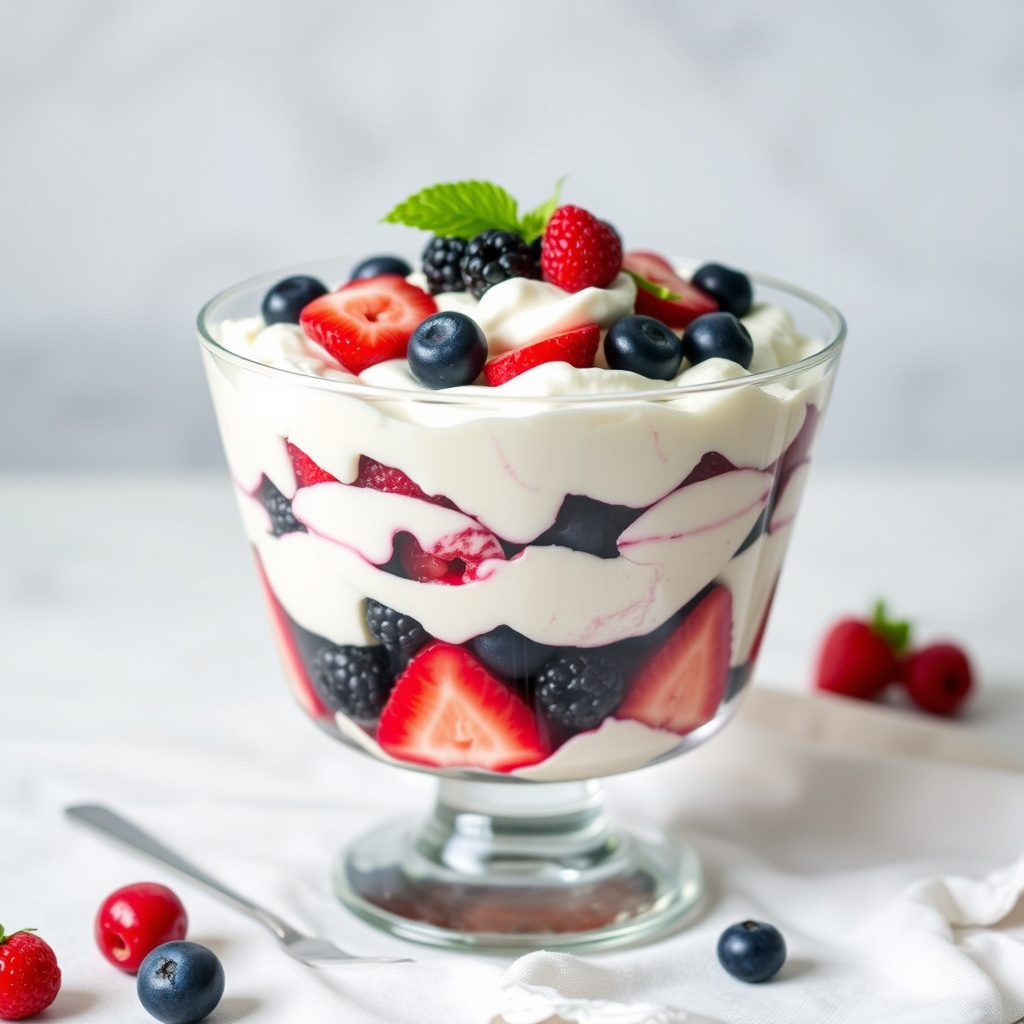 Tri-Berry Trifle
